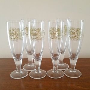 Lot of 6 - Samuel Adams/Weihenstephan Pilsner Glasses